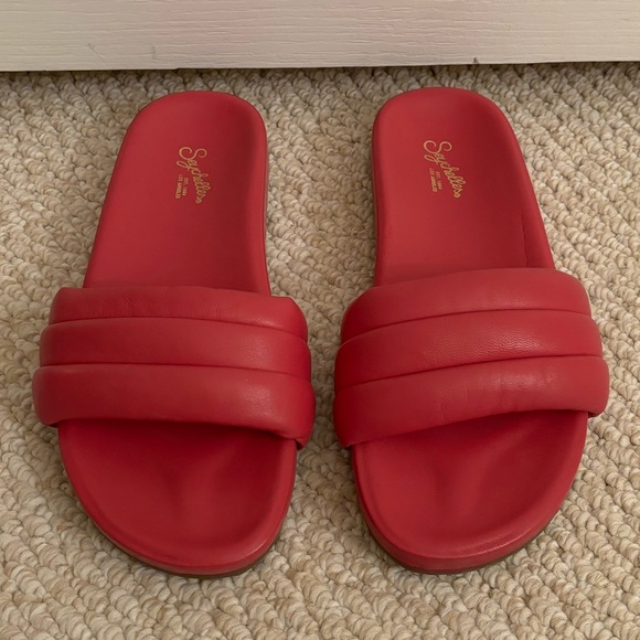 NWOT SEYCHELLES Low Key Puffy Classic Slide in Fuchsia - Picture 4 of 9